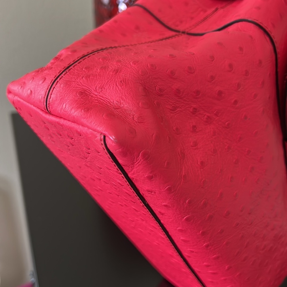 Kate Spade New York Provence Charm City Ostrich-Embossed Satchel – Hot Pink - Picture 14 of 17